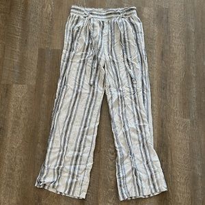 Linen striped pants